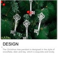 thumbnail image 4 of Bewildely Adorno de gota de copo de nieve, decoración de árbol de Navidad de plástico, colgante portátil, manualidades, decoración de ciervos de Kits de decoración para fiestas Llave Bewildely HA070366-01, 4 of 6