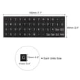 thumbnail image 2 of Autocollants Clavier Polonais Autocollants Clavier PC Fond Noir avec Lettrage Blanc 3 Pcs, 2 of 3