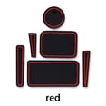 thumbnail image 3 of Riwesomey 6 unids/set de almohadillas de ranura para puerta de coche, portavasos para vehículo, cojines protectores, decoración, alfombrilla Automoción decorativa y accesorios Rojo Riwesomey VI018524-01, 3 of 6
