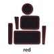 thumbnail image 4 of Speravity 6 unids/set de almohadillas de ranura para puerta de coche, portavasos para vehículo, cojines protectores, decoración, alfombrilla Automoción decorativa y accesorios Rojo, 4 of 6