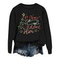 thumbnail image 1 of EHQJNJ Sweatshirts à Col Rond pour Femmes Sweatshirts Simples Mode Hiver pour Femmes Sweatshirts Festifs Imprimé de Noël Col Rond Hauts Sweatshirts Oversize Tendance, 1 of 3