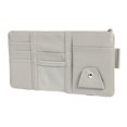 thumbnail image 4 of Bolsa organizadora para parasol de coche con cremallera para teléfono con gafas (gris) Tmvgtek Accesorios para autos y motos, 4 of 9