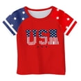 thumbnail image 3 of 2026 Boys Girls American Flag Shirt 250th Anniversary USA Shirts 4th of July T-Shirt USA Short Sleeve Tees Tops(Red1,10-11 Years), 3 of 3