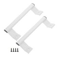 thumbnail image 6 of Raindrops White Aluminum Alloy Door Handles for Home Lightweight Durable Elegant Design Comfortable Grip 2pcs, 6 of 8
