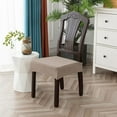 thumbnail image 7 of Chair Covers-Waterproof Fabric Seat Covers for Dining Room 20"D x 20"W x 3"H（4 PCS-Rear-Covered, Taupe）, 7 of 7