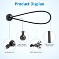 thumbnail image 6 of MISSMILE 2026 New 25Pcs 9Inch Ball Bungee Cords, Heavy Duty Outdoor Bungee Cord with Balls, Black Ball Bungee Bungie Cord for Canopy, Tarp, Camping, Straps, Tent, Poles and Wires, 6 of 7
