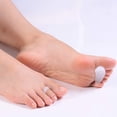 thumbnail image 2 of 4Pairs Gel Hammer Toe Crest Cushions, Corrector Crests Relieve Foot Pain, Pressure, Discomfort, One Loop Design Hammertoe Gel Support Pads, Flexible Silicone Comfor (White), 2 of 7