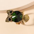 thumbnail image 6 of Grandest Birch Decorative Adorable Women Ring Gift Green Owl Rhinestone Ring Jewelry Accessaries Alloy Green, 6 of 7