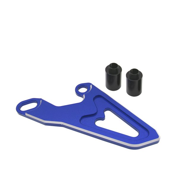 1 Juego de protector de cadena de cubierta de piñón delantero/aleación de aluminio para Azul Sharpla Protector de cadena de rueda dentada