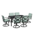 thumbnail image 1 of Crosley Furniture Kaplan Ensemble de Salle à Manger Extérieur en Métal 7 Pcs Vert Brume, 1 of 17