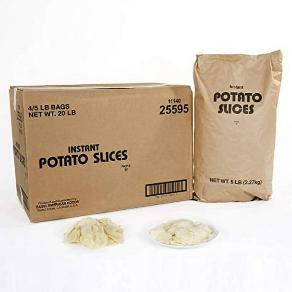 Basic American Foods Potato Sliced, 5 lb - Case of 4
