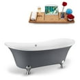 thumbnail image 3 of 68" Streamline N921GLD-GLD Clawfoot Tub and Tray With External Drain, 3 of 7