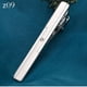 thumbnail image 1 of Clip de corbata estándar para hombre con láser plateado simple, clip de corbata de metal para boda de novio, clip de corbata de negocios, 1 of 4