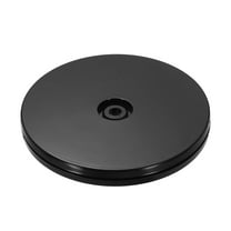 1Pack Acrylic Lazy Susan Turntable, 5" Spinner Lazy Susan Turntable Organizer, Acrylic Ball Bearing Rotating Tray for Pantry Spice Rack Decorating, Black