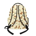 thumbnail image 3 of Xixirimido Cute Dachshund & Paw Baseball Print 17" School Backpack for Girls Boys High School Book Bag Cute Backpack Lightweight Middle School Back Pack Daypack Elementary, 3 of 8