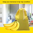 thumbnail image 4 of Gadgetime USA - Banana Drawstring Preserve Bag to Keep Fresh for Longer & Prevent Ripening - Reusable & Washable - Grocery & Produce Saver Sack (Yellow), 4 of 4