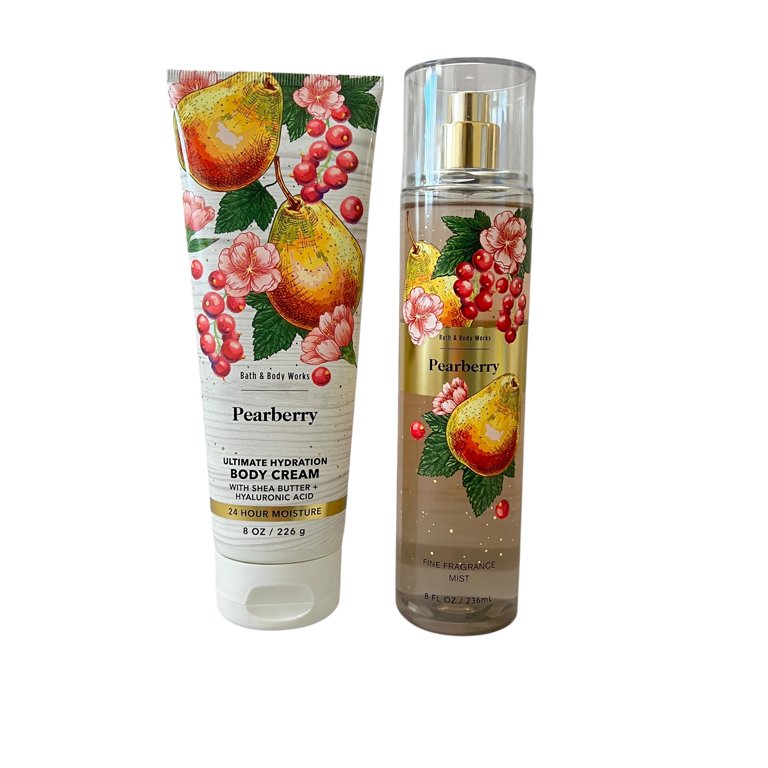Bath Body Works Pearberry Mist Body Cream Set