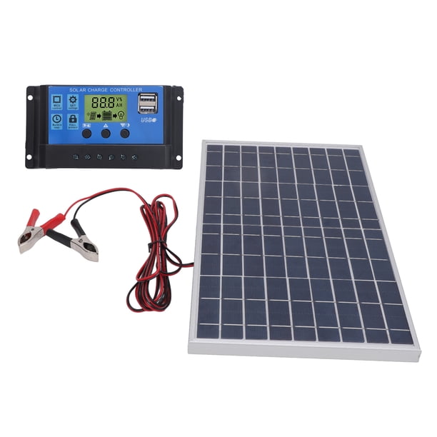 Panel solar, prevención múltiple 10W IP65 Impermable 12V Controlador de Carga Solar Portátil Para Acampar