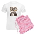 thumbnail image 6 of CafePress - WB Miniature Fox Terrier Dad - Men's Light Loose Fit Cotton Pajama Set, 6 of 7