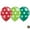 Lime/Emerald/Red, variant on Burton & Burton 11" Red Polka Dots White Balloons Pack Of 50