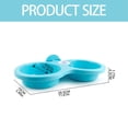 thumbnail image 4 of Goowood Small Dog Food and Water Bowl Set Plastic Double Puppy Cat Feeder Bowls Lightweight Non Slip Dining for Petite Pets, 4 of 8