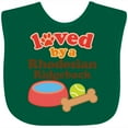 thumbnail image 3 of Inktastic Rhodesian Ridgeback Loved by a (Dog Breed) Boys or Girls Baby Bib, 3 of 4