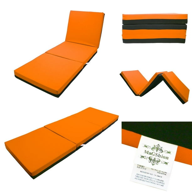 Magshion 4 Inch Memory Foam Trifold Mattresses Floor Bed Single Size