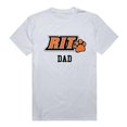 thumbnail image 1 of W Republic 548-370-WHT-03 Rochester Institute of Technology Mens College Dad T-Shirt, White - Large, 1 of 1