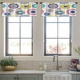 thumbnail image 3 of LALILO Kitchen Curtain Valance Colorful Summer Polka Dot Rod Pocket Window Curtain 52"x 18" Set of 2, 3 of 5