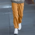thumbnail image 3 of Dalix Astronaut Embroidery Heavy Weight Fleece Sweatpants Soft Lounge Pant Drawstring Waistband Pockets Mens in Peanut S Small, 3 of 5