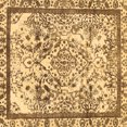 thumbnail image 1 of Ahgly Company Indoor Square Abstract Brown Modern Area Rugs, 6' Square, 1 of 4