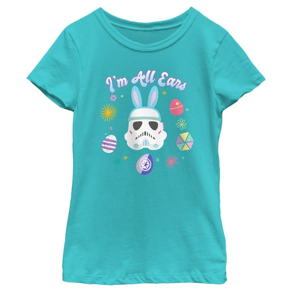 Girl's Star Wars: A New Hope I'm All Ears  Graphic Tee Tahiti Blue Large