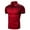 Red, variant on SwiftWear Men Short Sleeve Polyester Turndown collar Business Casual Shirts Black M