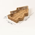 thumbnail image 2 of HaCpiu Handwoven Rattan Tree Serving Tray Basket, 11.8" Decorative Platter for Snacks, Cookies, Candy, Fruit, Ideal for Holiday Parties, Home & Restaurant Tabletop Use, 2 of 5