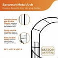 thumbnail image 3 of R356HG Savannah Arch and Gate,49 in Wide x 96 in High x 24 in Deep, Black High, Black, 3 of 5