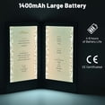 thumbnail image 3 of WeChef LED Back Lit Light Menu Holder Cover Folding Double Panel Fits 8"x14" Paper for Hotel Club, 3 of 10