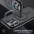 thumbnail image 6 of Dteck Magnetic Case for iPhone 12/12 Pro ,Shockproof Translucent Matte PC+TPU Case Compatible with MagSafe Built-in Camera Stand  Back Cover for iPhone 12/12 Pro,Gray, 6 of 8
