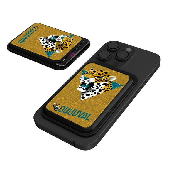 Keyscaper Jacksonville Jaguars Illustrated Magnetic Phone Credit Card Wallet