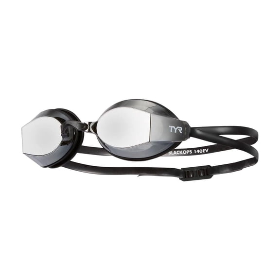 TYR Black Ops Mirrored Adult Fit Goggle - Silver/Black
