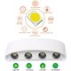thumbnail image 2 of Moderna luz de pared LED de aluminio de 8 W, blanco cálido, 3000 K, para sala de estar, dormitorio, pasillo, escalera, cocina, comedor (blanco frío-8 W) JAMW Sencillez, 2 of 5