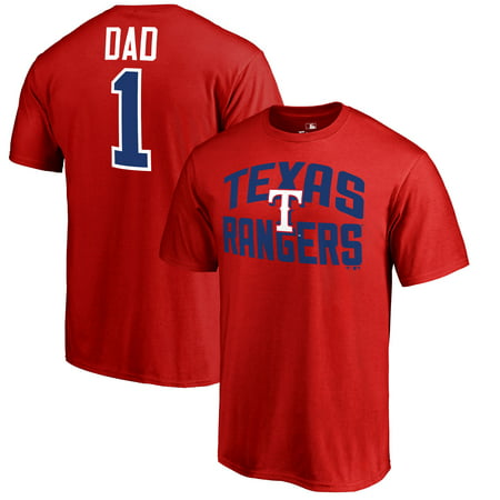 Texas Rangers Fanatics Branded 2019 Father's Day Number 1 Dad T-Shirt -