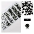 thumbnail image 3 of mmirethe Rhinestones Flat-Bottom Multi-faceted Sides DIY Handcraft Excellent Gloss Manicure Crystal Different Styles Mobile Phone Black, 3 of 6