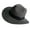 Gray, variant on Wool Homburg Classical Stylish Wide Brimmed Hat Women Men Photo Props