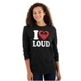 thumbnail image 3 of I Love Loud Heart Eyes Funny EDM Pot Long Sleeve TShirt Men Women Brisco Brands L, 3 of 6