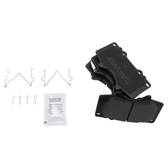 TRQ Front Premium Posi Semi Metallic Disc Brake Pad for Toyota Lexus Truck BFA73692 Fits select: 2005-2015 TOYOTA TACOMA, 2000-2006 TOYOTA TUNDRA