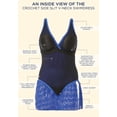 thumbnail image 5 of Swimsuits for All Women's Crochet Side Slit V-Neck Swimdress, 5 of 5