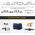 thumbnail image 2 of Christmas Tree String Lights - 320 LED 115ft/35m End-to-End Plug in Indoor/Outdoor Waterproof Decorative Fairy Twinkle Lights with 8 Modes for Halloween/Wedding/Room/Patio/New Year/Home - Cool White, 2 of 5