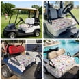 thumbnail image 6 of Golf Cart Seat Covers for 2 Seater,Spring Tulip Flower Microfiber Cart Seat Towel Blanket,Watercolor Spring Garden Fruit Leaf Absorbent NonSlip Bench Seats Protector for Golf Course 51"x31", 6 of 9