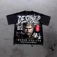 thumbnail image 3 of 2024 Black Myth Wukong Camisetas cortas de algodón con estampado gráfico Y2k Harajuku estilo chino para hombres y mujeres, ropa de calle, 3 of 4