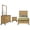 Weathered Brown/Natural Pine - 4-Piece, variant on Kaywood 4-piece Full Bedroom Set Natural Pine